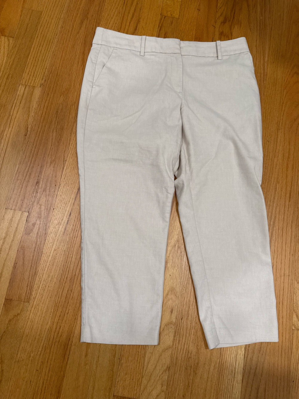 LOFT Women's Light Beige Chinos - Slim Straight - Picture 3 of 8